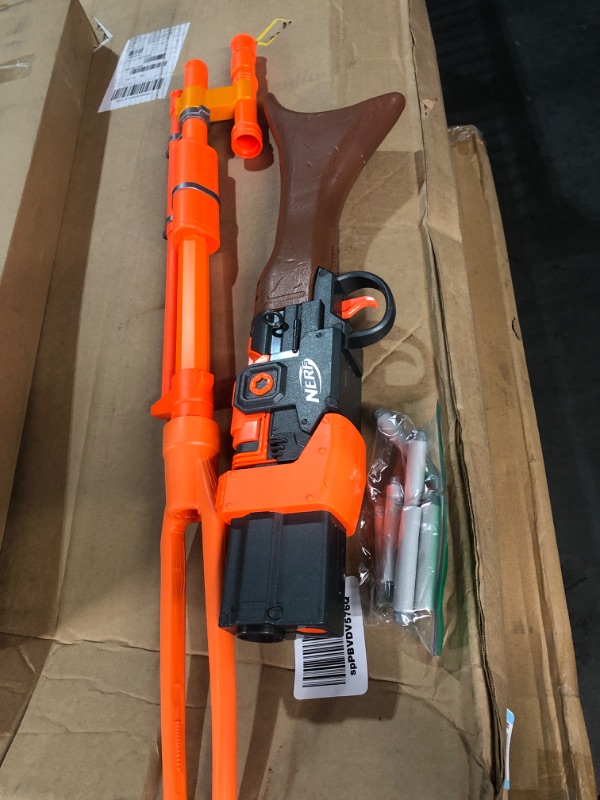 Photo 2 of *USED* PARTS ONLY* NERF Star Wars Amban Phase-Pulse Blaster, The Mandalorian, Scope, 10 Official Elite Darts, Breech Load, 50.25 Inches Long (Amazon Exclusive) Frustration-Free Packaging