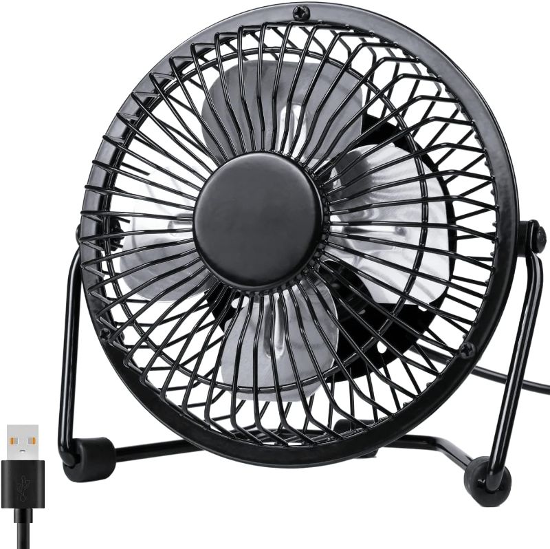 Photo 1 of Desk Fan Quiet Small USB Fan 360° Rotation