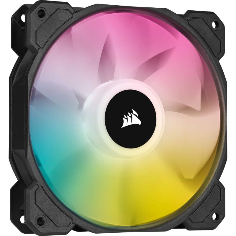 Photo 1 of CORSAIR iCUE SP120 RGB ELITE Performance 120mm PWM Triple Fan Kit with iCUE Lighting Node CORE (Pack of 1), 