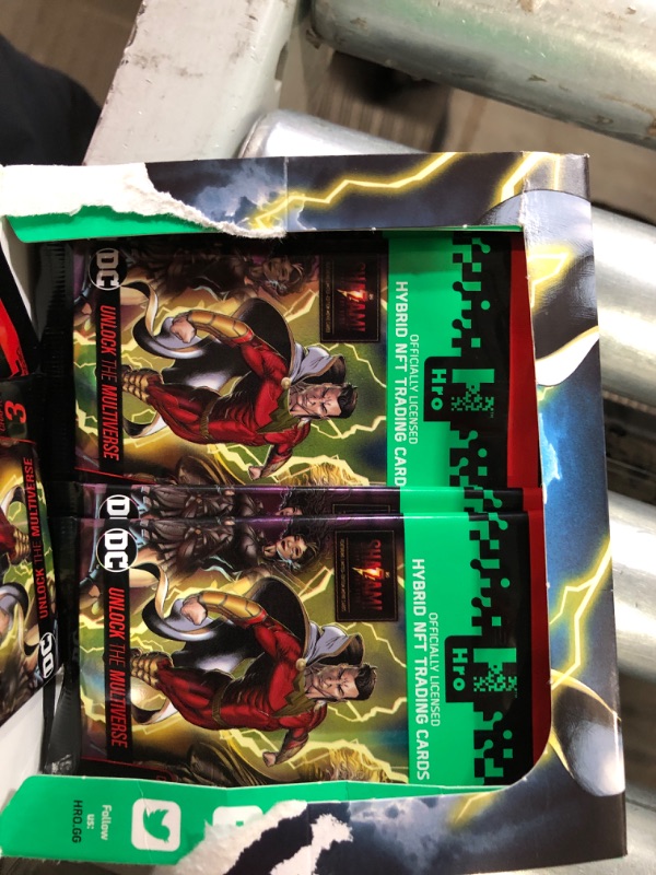 Photo 2 of DC Unlock the Multiverse Chapter 3 Shazam! Fury of the Gods Booster Box ** main box is open * 