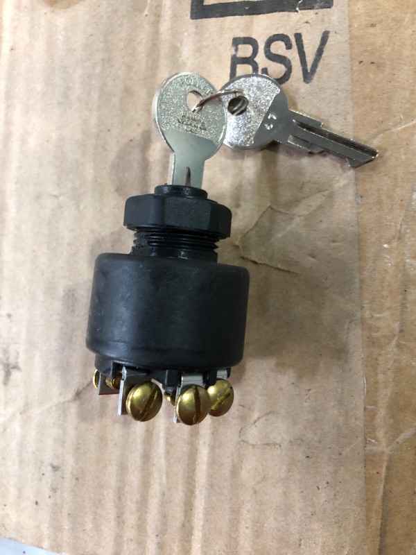 Photo 2 of Seachoice Ignition Starter Switch With Push To Choke 12 V, 20 A Off, Ignition, Start 1-29/64 In. Dia