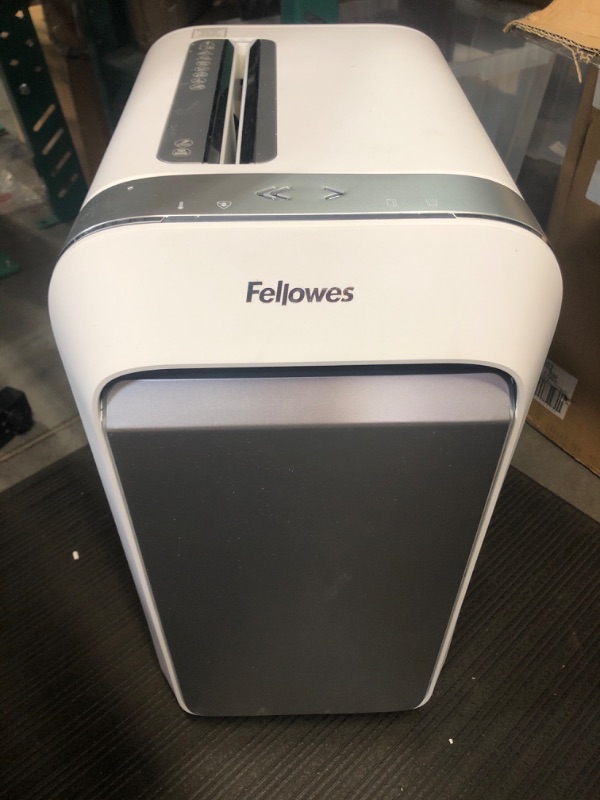 Photo 2 of Fellowes LX22M 20 Sheet P-4 Micro-Cut, Heavy Duty Paper Shredder for Office, 100% Jam Proof (White) 20 Sheet White Paper Shredder