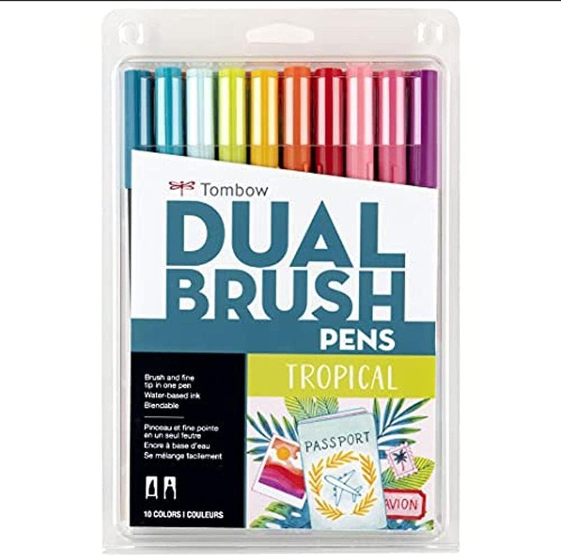 Photo 1 of 
Tombow Dual Brush Pen Art Markers (10-Pack, Cottage)