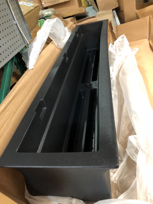 Photo 3 of **SEE NOTES**
Mayne Valencia 4ft Window Box - Black - 48in L x 10in H x 10in H - Polyethylene Planter - Built-in Water Reservoir (5872-B)
