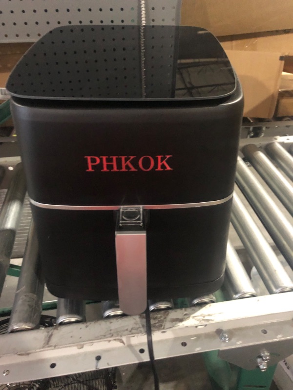 Photo 2 of **SEE NOTES/FOR PARTS**
PHKOK 7 Quarts Air Fryer, 1700W 360°Large Electric Hot Oilless Oven Cooker with 2-24 HRS Appointment Function,14-in-1 Airfryer with LED Digital Touchscreen, Nonstick Air frier Cookers, Recipes Included
