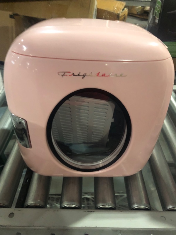 Photo 2 of **SEE NOTES**
FRIGIDAIRE EFMIS462-PINK 12 Can Retro Mini Portable Personal Fridge/Cooler for Home, Office or Dorm, Pink PINK Cooler