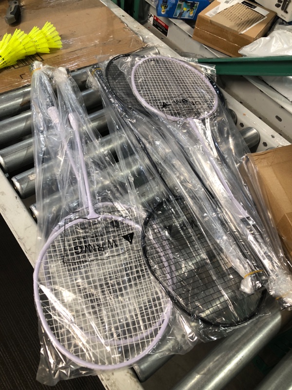 Photo 3 of 
AboveGenius Badminton Rackets Set of 4 for Outdoor Backyard Games,