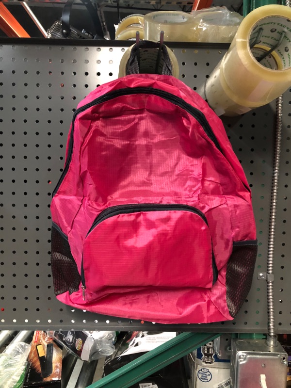 Photo 2 of Backpack 17 Inches Back Pack for Boys Girls * WINDBREAKER MATERIAL* PINK* ( ONLY 2 ) 