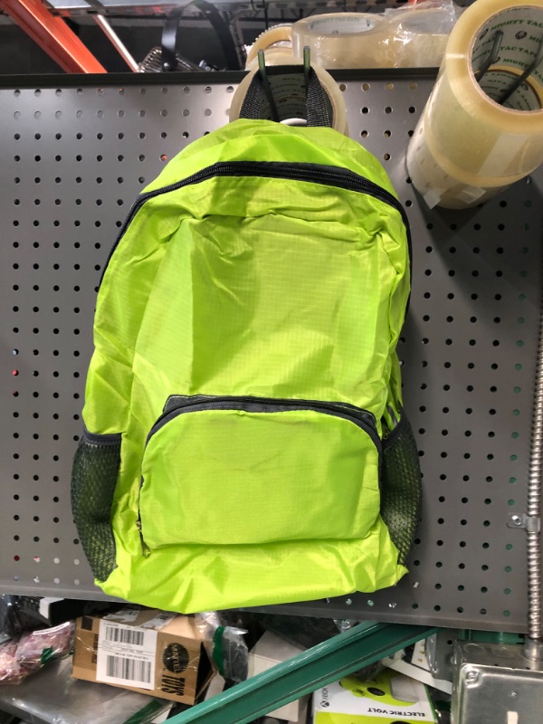 Photo 2 of Backpack 17 Inches Back Pack for Boys Girls * WINDBREAKER MATERIAL* GREEN* ( ONLY 1 ) 