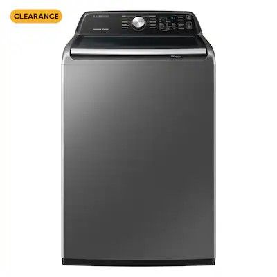 Photo 1 of Samsung 4.4-cu ft High Efficiency Agitator Top-Load Washer (Platinum)