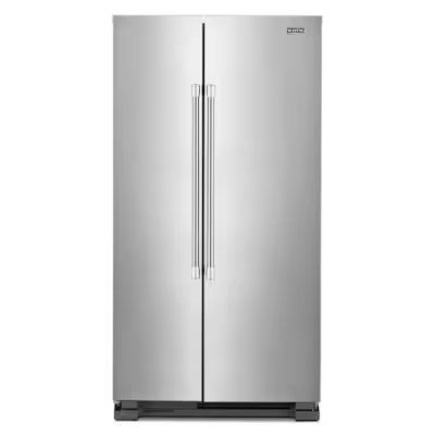 Photo 1 of Maytag 24.9-cu ft Side-by-Side Refrigerator (Fingerprint Resistant Stainless Steel)