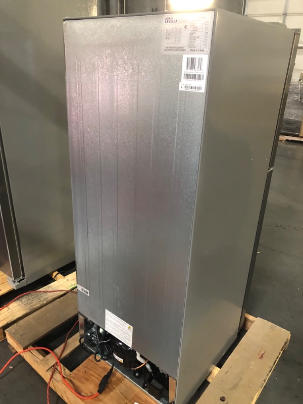 Photo 1 of **DAMAGED**Premium 10 Cu. ft. Frost Free Top Freezer Refrigerator in Stainless Steel