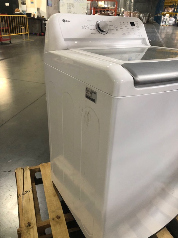 Photo 7 of LG 4.8 cu. ft. Top Load Washer in White with 4-way Agitator, NeverRust Drum and TurboDrum Technology
