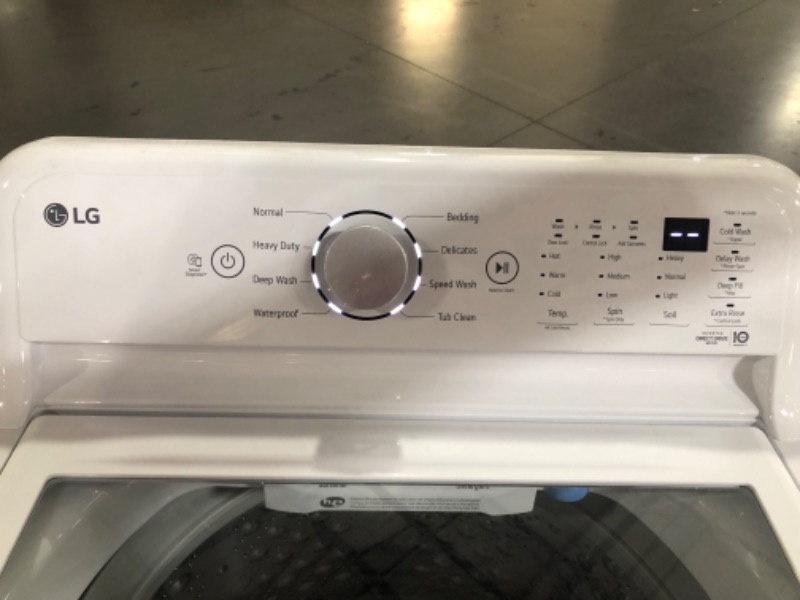 Photo 5 of LG 4.8 cu. ft. Top Load Washer in White with 4-way Agitator, NeverRust Drum and TurboDrum Technology