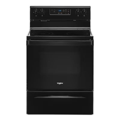 Photo 1 of Whirlpool 30-in Smooth Surface 4 Elements 5.3-cu ft Freestanding Electric Range (Black)