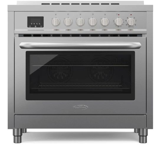 Photo 1 of 36 In. Professional Electric Range Stainless Steel With Legs, 4.3 Cu.Ft. KM-FR36EE-SS