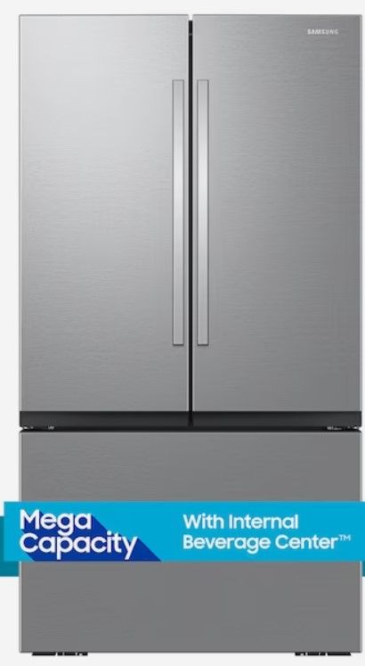 Photo 1 of Samsung Mega Capacity 31.5-cu ft Smart French Door Refrigerator with Dual Ice Maker (Fingerprint Resistant Stainless Steel) ENERGY STAR