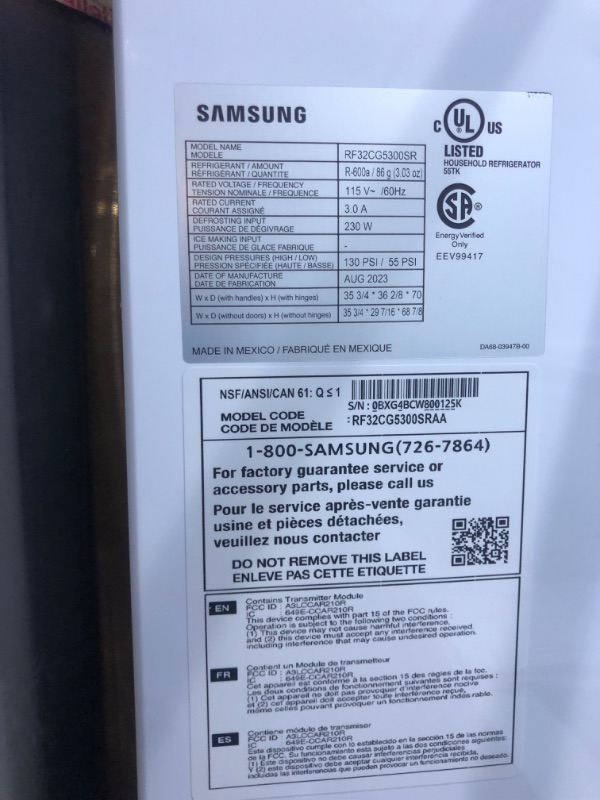 Photo 19 of Samsung Mega Capacity 31.5-cu ft Smart French Door Refrigerator with Dual Ice Maker (Fingerprint Resistant Stainless Steel) ENERGY STAR