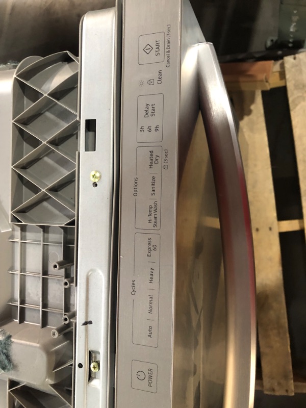 Photo 7 of Digital Touch Control 55 dBA Dishwasher in Stainless Steel MODEL #: DW80R2031US SERIAL #: B08AG8DW326235J