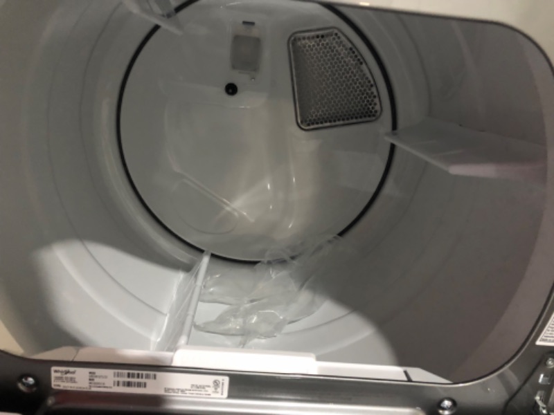 Photo 4 of Whirlpool Smart Capable 7.4-cu ft Steam Cycle Smart Electric Dryer (Chrome Shadow) ENERGY STAR MODEL #:WED8127LC SERIAL #: B08AG8DW326235J