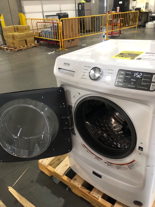 Photo 5 of FRONT LOAD WASHER WITH EXTRA POWER AND 12-HR FRESH SPIN™ OPTION - 4.5 CU. FT. MODEL #: MHW5630HW SERIAL #: CC3302130