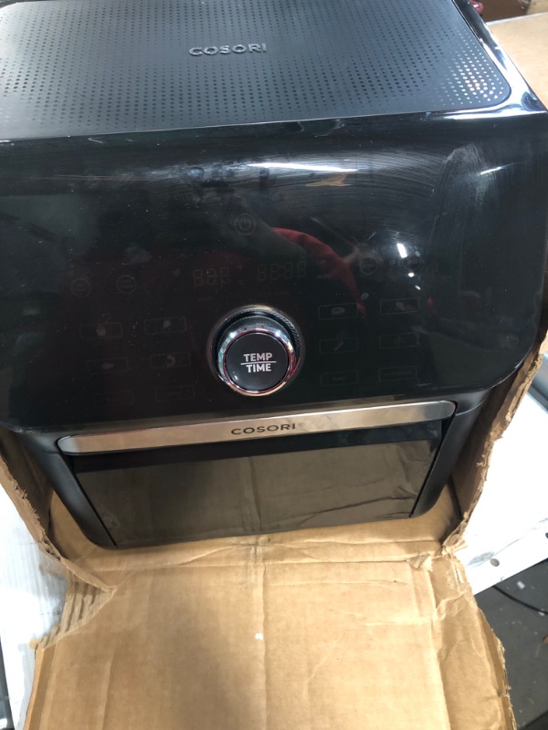 Photo 8 of ***USED - LIGHTS UP WHEN PLUGGED IN - UNABLE TO TEST FURTHER***
COSORI Air Fryer Toaster Oven Combo 7 Quart, 1800W, Black & Air Fryer Accessories, 