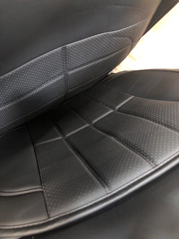 Photo 4 of AOOG Leather Car Seat Covers, Leatherette Automotive Vehicle Cushion Cover for Cars