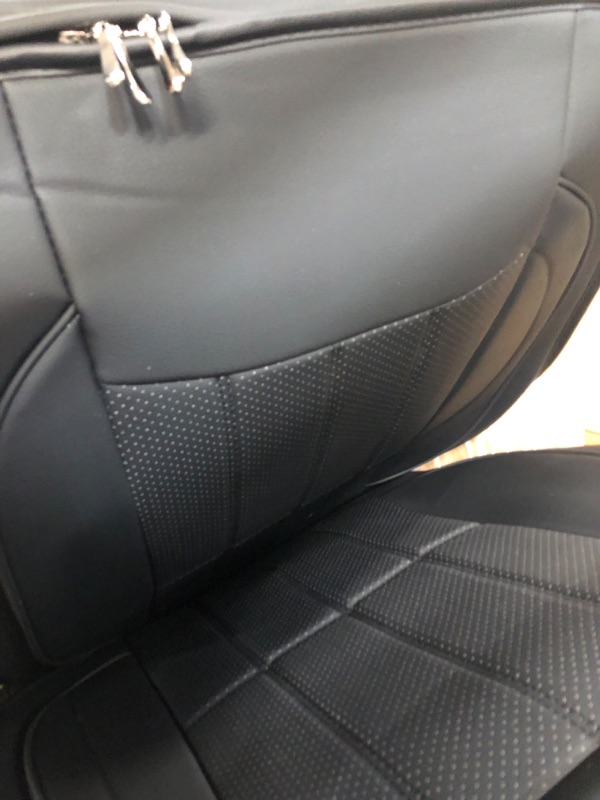 Photo 5 of AOOG Leather Car Seat Covers, Leatherette Automotive Vehicle Cushion Cover for Cars