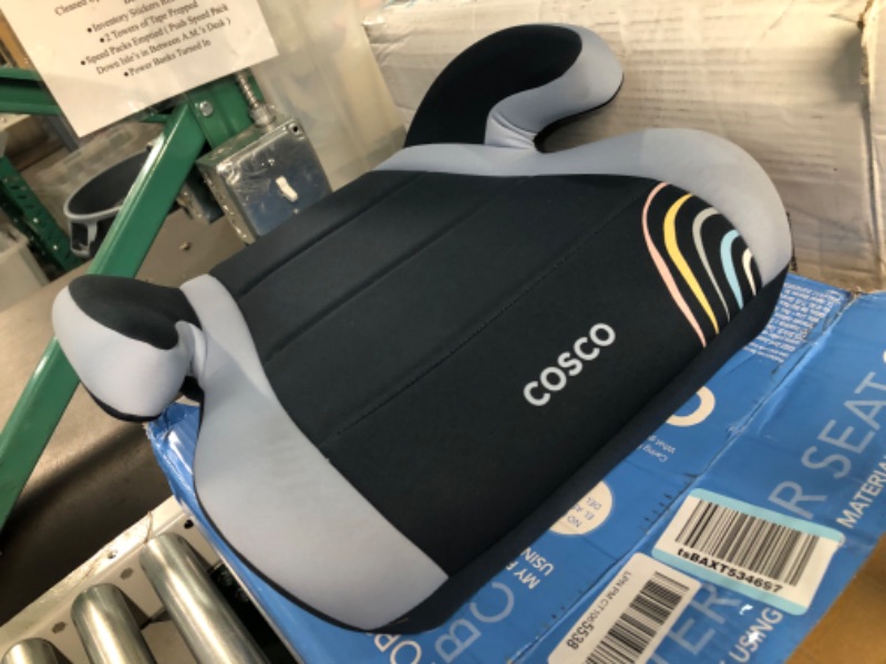 Photo 1 of Cosco Topside Backless Booster Car Seat, Lightweight 40-100 lbs, Rainbow