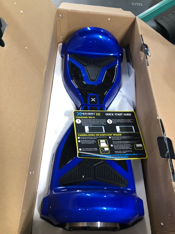 Photo 1 of *USED* TURNS ON ONLY WHILE PLUGGED IN* Hover-1 H1 Hoverboard Electric Scooter Blue
