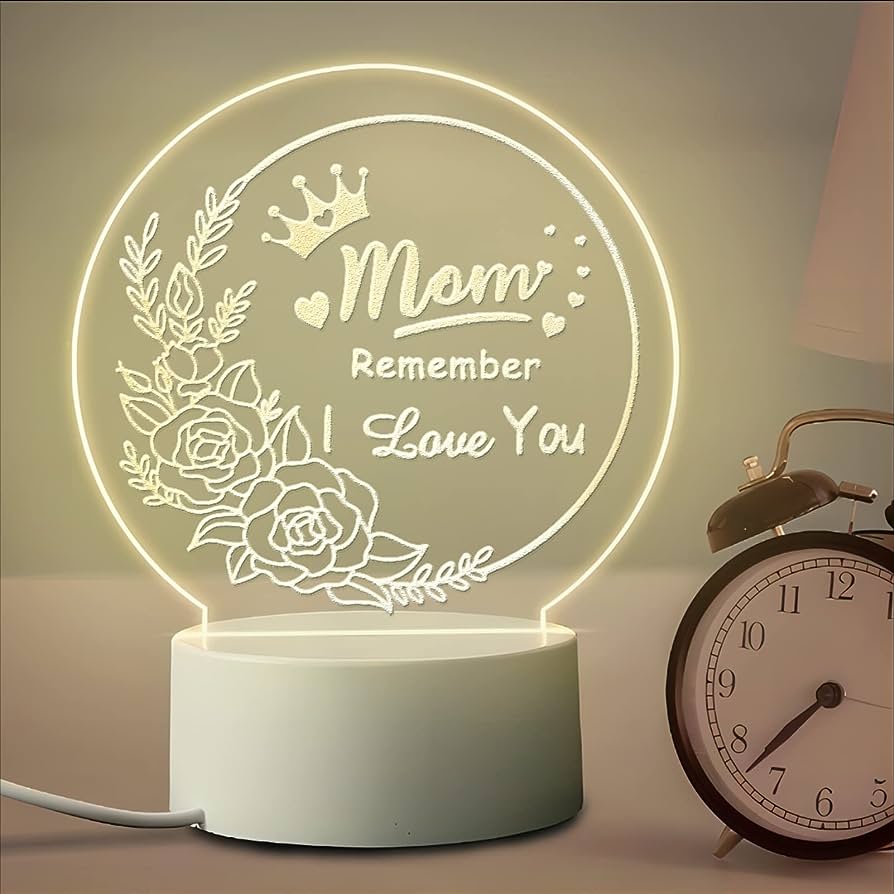 Photo 1 of *DIFFERENT QUOTE/SEE PHOTOS* YOETTE Gifts for Mom Acrylic Night Light