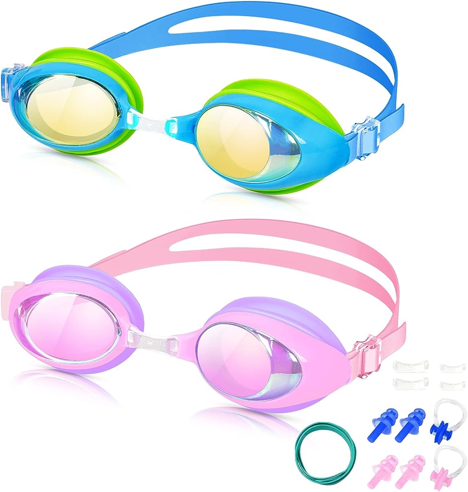 Photo 1 of AHOTOP Kids Swim Goggles, Pack of 2