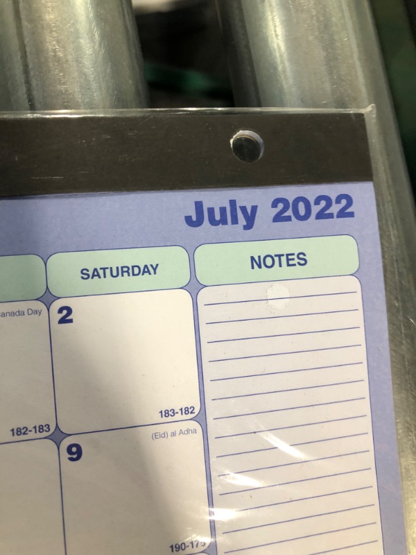 Photo 3 of ASSORTED CALENDARS-- 2022 & 2023 S&O Teal Magnetic 2023 Fridge Calendar 