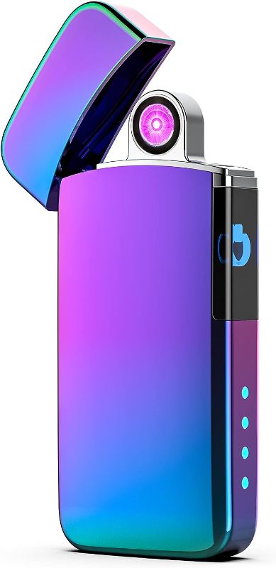 Photo 1 of Spinning Arc Plasma Lighter USB Rechargeable Windproof Electric Cool Lighter