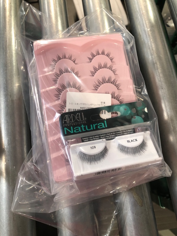 Photo 3 of 4PK Pooplunch False Eyelashes Anime 7 Pairs + Ardell Natural Lashes 109 Black