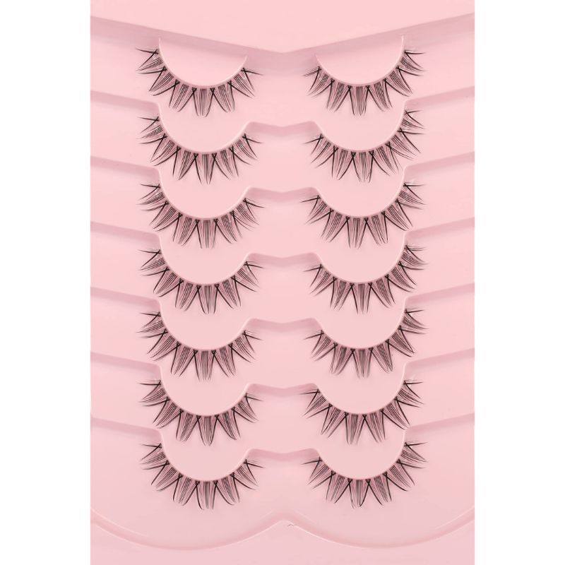 Photo 1 of 4PK Pooplunch False Eyelashes Anime 7 Pairs + Ardell Natural Lashes 109 Black