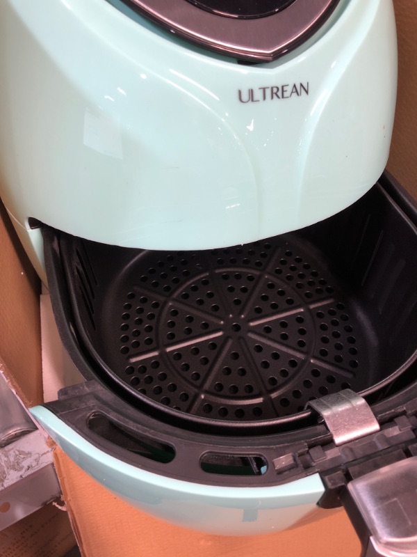 Photo 3 of Ultrean Air Fryer 6 Quart, Large Family Size Electric Hot Airfryer XL (Blue)