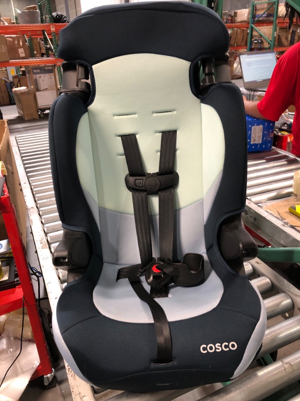 Photo 3 of **USED AND STAINED ** Cosco Finale DX 2-in-1 Booster Car Seat, Forward Facing 40-100 lbs, Rainbow