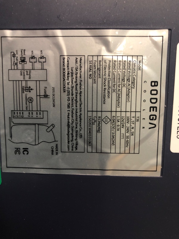 Photo 4 of ?Upgraded?BODEGA 12 Volt Car Refrigerator, Portable Freezer, Car Fridge Dual Zone WIFI APP Control, 38 Quart?36L?-4?-68? RV Compressor Car Cooler 12/24V DC and 100-240V AC for Outdoor, Travel, Camping 38 Quart blue