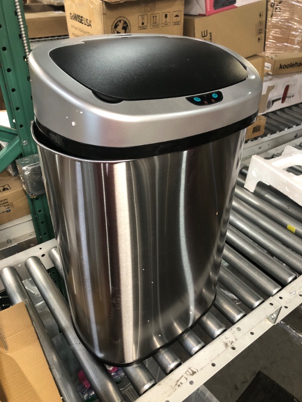 Photo 2 of [READ NOTES]
iTouchless 13 Gallon Oval Sensor Touchless Trash Can