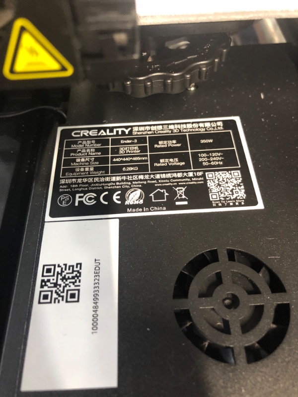 Photo 3 of DAMAGED*** Creality Ender 3 3D Printer Resume Print 220X220X250mm DC 24V 15A