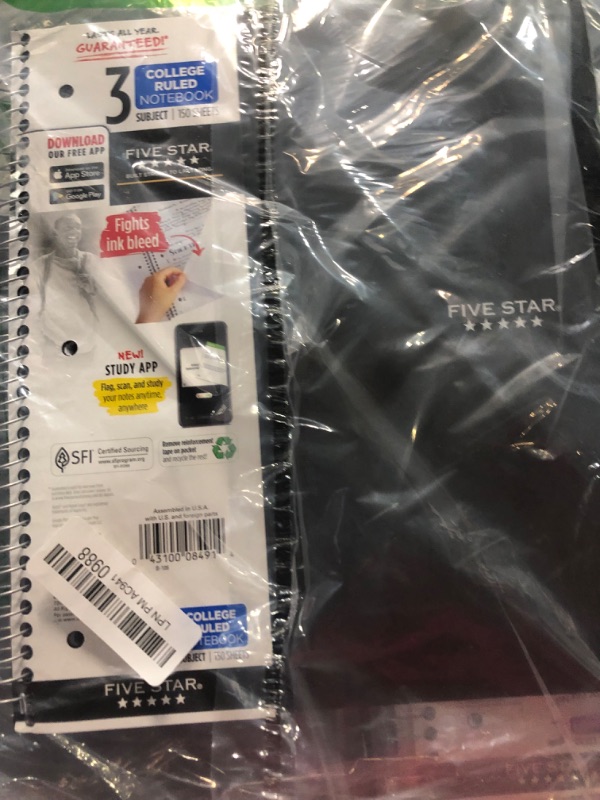 Photo 1 of NOT REFUNDABLE Five Star Spiral Notebook BUNDLE 