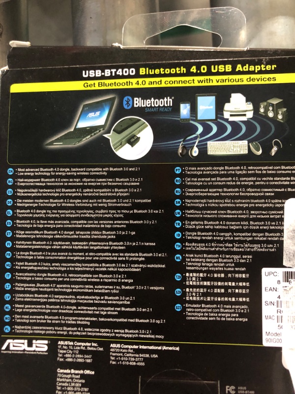 Photo 3 of ASUS USB-BT400 USB Adapter w/ Bluetooth Dongle Receiver