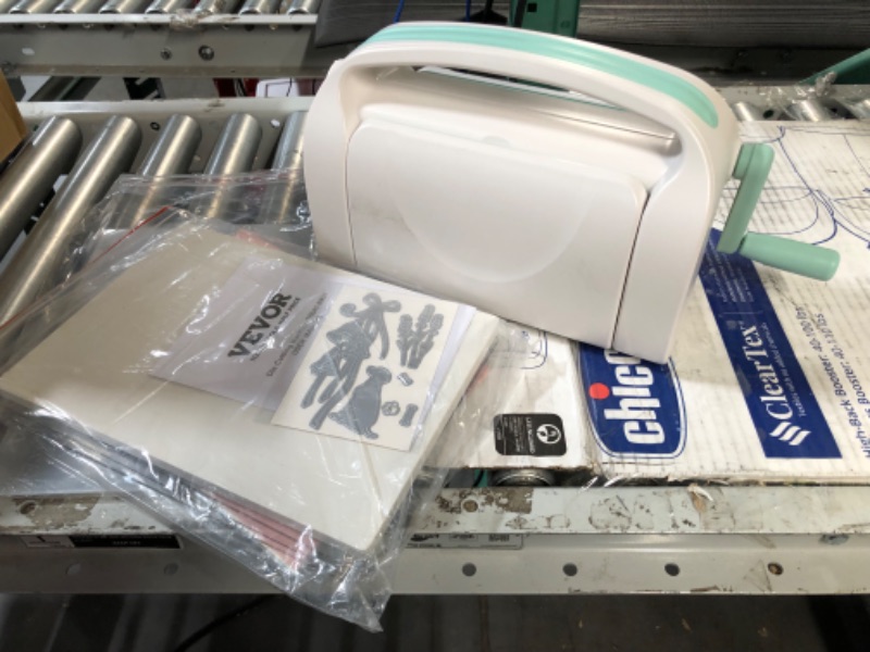 Photo 1 of VEVOR Manual Die Cutting & Embossing Machine- White 9 inches