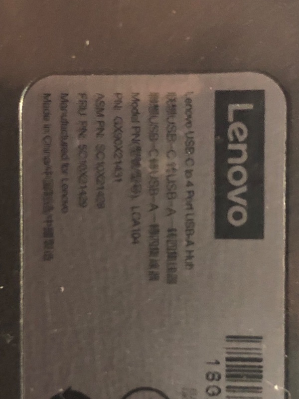 Photo 3 of Lenovo USB-C to 4 Port USB-A Hub