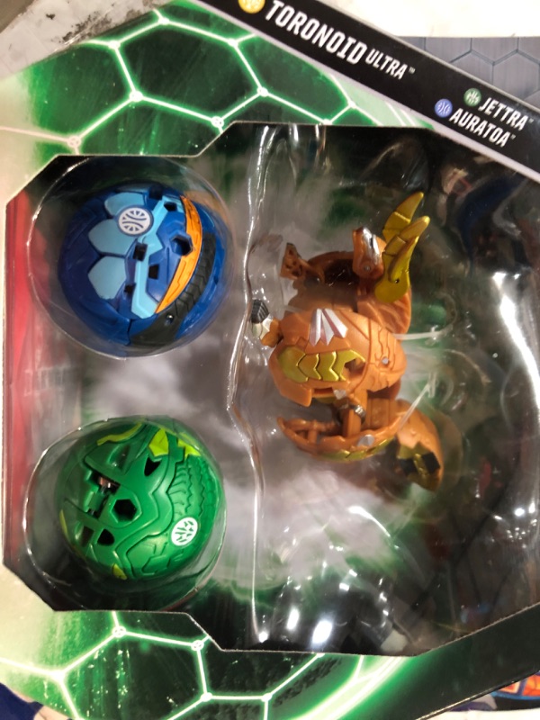 Photo 2 of Bakugan Starter Pack 3-Pack, Fenneca Ultra, Geogan Rising Collectible Action Figures, Kids Toys for Boys