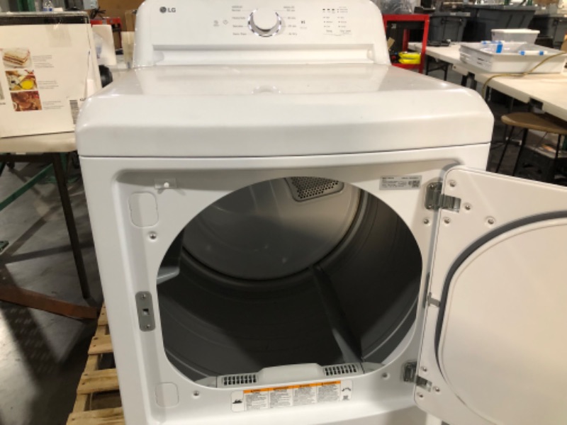 Photo 4 of ***SCUFFED AND DIRTY - SEE PICTURES***
LG 27 Inch Gas Dryer with 7.3 cu. ft. Capacity, 5 Dry Cycles, 3 Temperature Settings, White