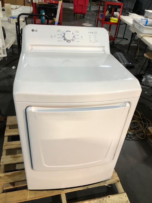 Photo 5 of ***SCUFFED AND DIRTY - SEE PICTURES***
LG 27 Inch Gas Dryer with 7.3 cu. ft. Capacity, 5 Dry Cycles, 3 Temperature Settings, White