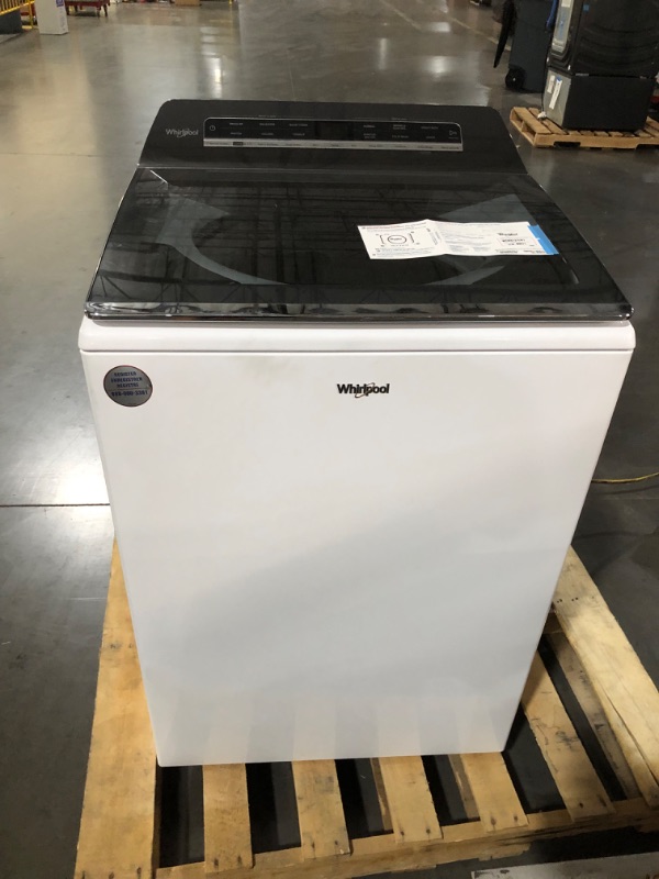 Photo 4 of Whirlpool Smart Capable w/Load and Go 5.3-cu ft High Efficiency Impeller and Agitator Smart Top-Load Washer (White) ENERGY STAR