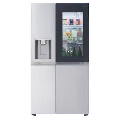 Photo 1 of LG InstaView Craft Ice 27.1-cu ft Smart Side-by-Side Refrigerator with Dual Ice Maker (Printproof Stainless Steel) ENERGY STAR